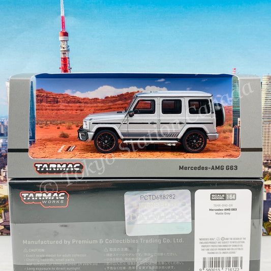 Tarmac Works 1/64 Road Collection Mercedes-AMG G63 Matte Grey T64R-040-GR