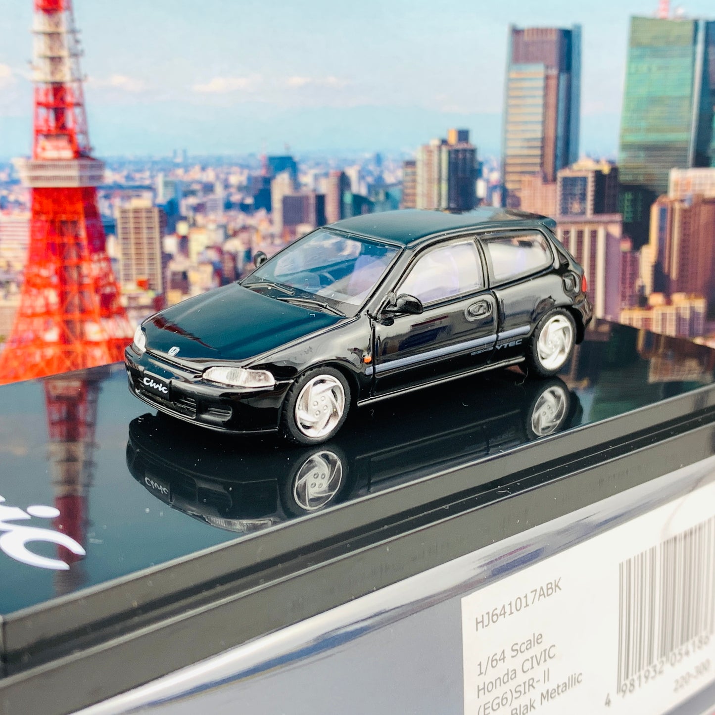 HOBBY JAPAN 1/64 Honda Civic EG6 SIR-II BLACK HJ641017ABK