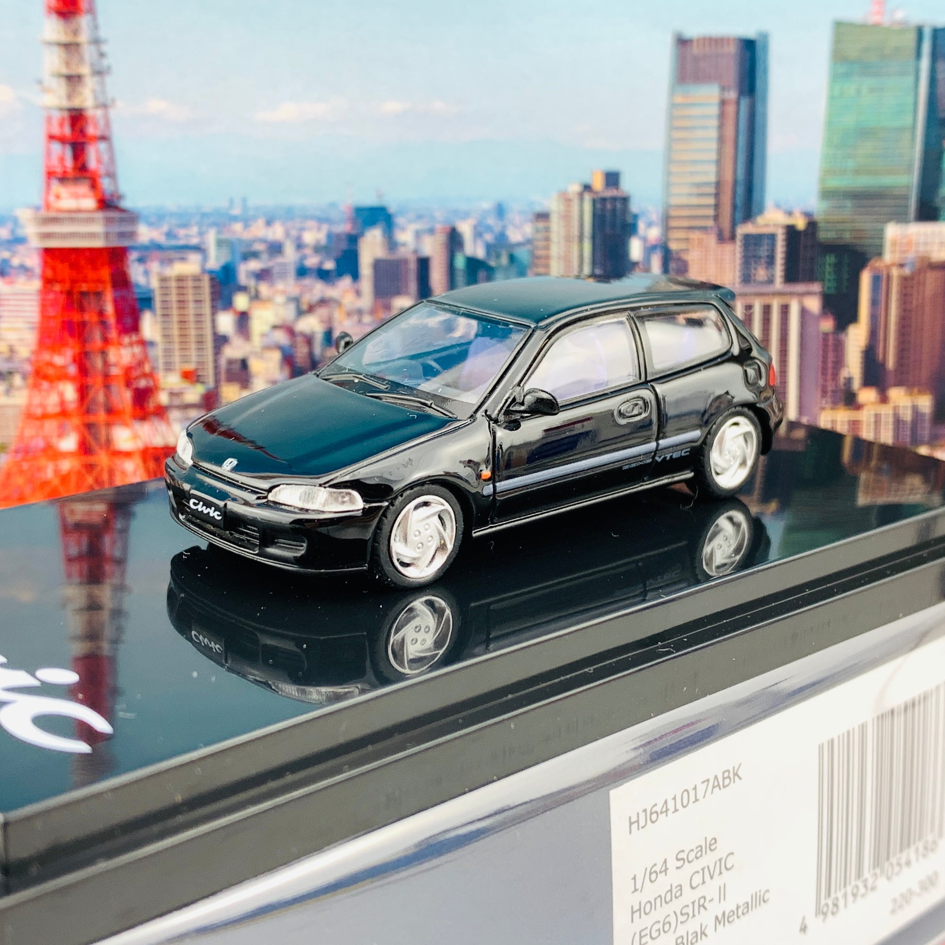 HOBBY JAPAN 1/64 Honda Civic EG6 SIR-II BLACK HJ641017ABK