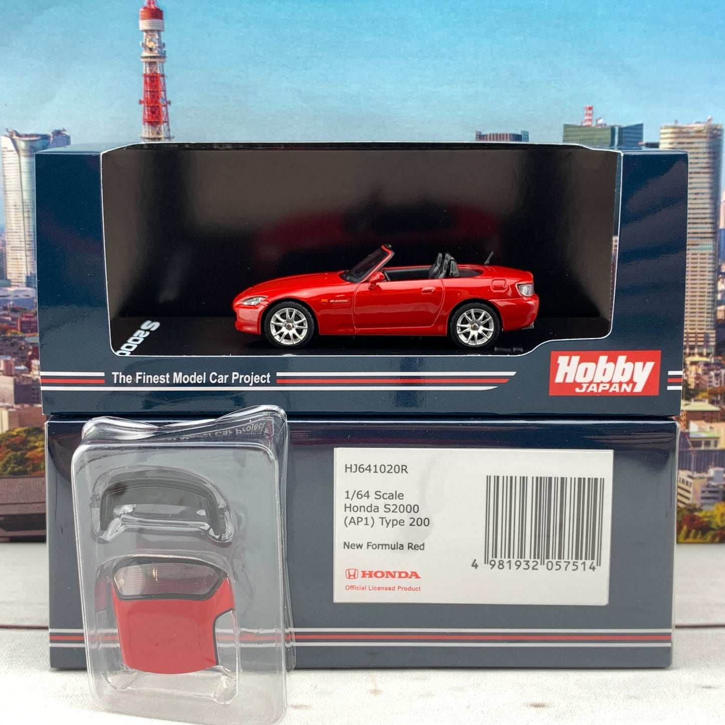 HOBBY JAPAN 1/64 Honda S2000 AP1 Type 200 New Formula Red HJ641020R