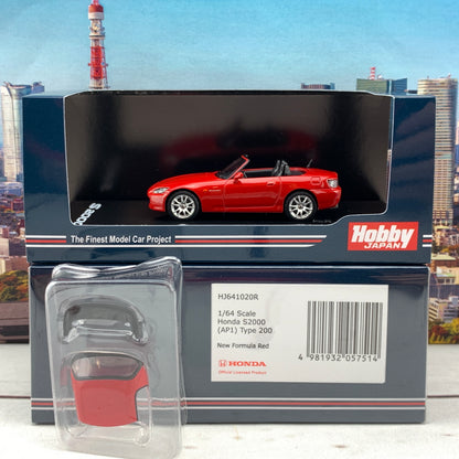 HOBBY JAPAN 1/64 Honda S2000 AP1 Type 200 New Formula Red HJ641020R
