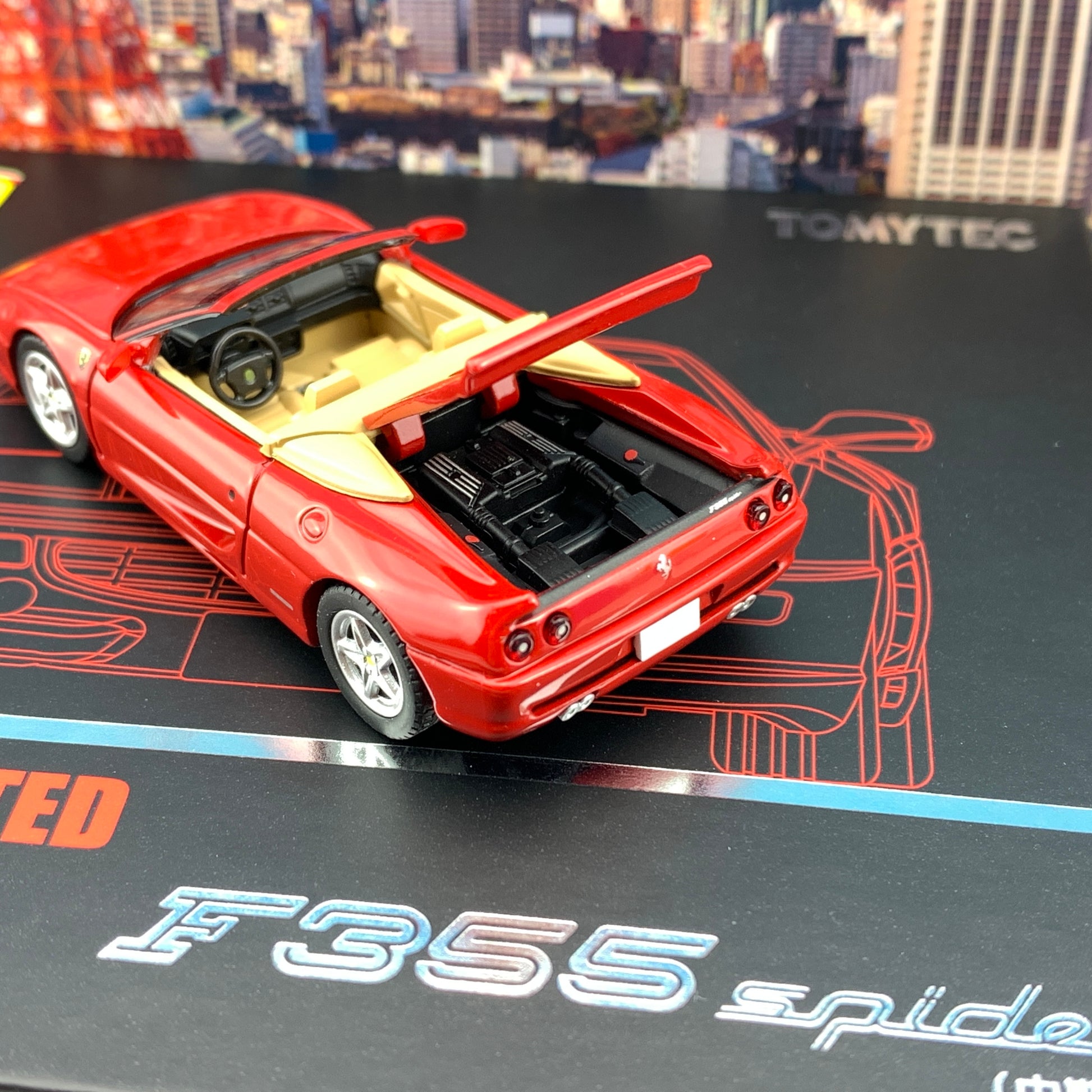 Tomytec Tomica Limited Vintage Neo 1/64 Ferrari F355 Spider (RED)