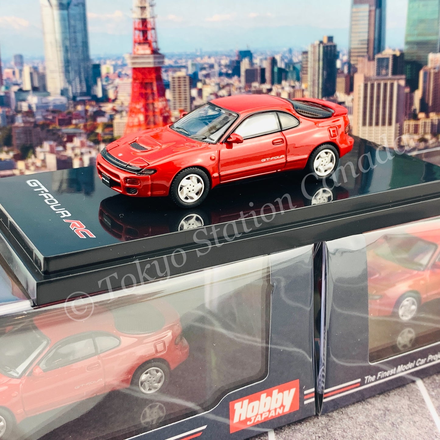 HOBBY JAPAN 1/64 Toyota CELICA GT-FOUR RC ST185 Super Red II HJ641023AR