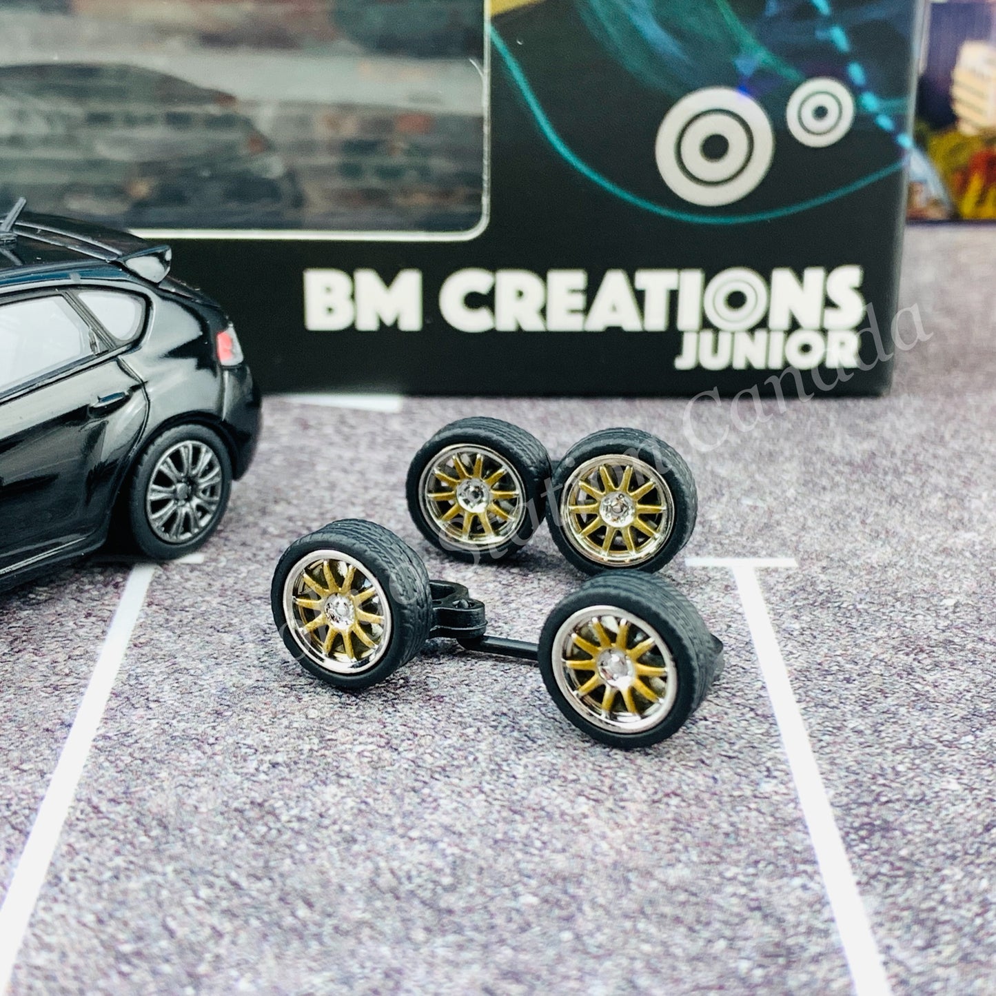 BM CREATIONS JUNIOR 1/64 Subaru 2009 Impreza WRX  BLACK Limited Edition 64B0113
