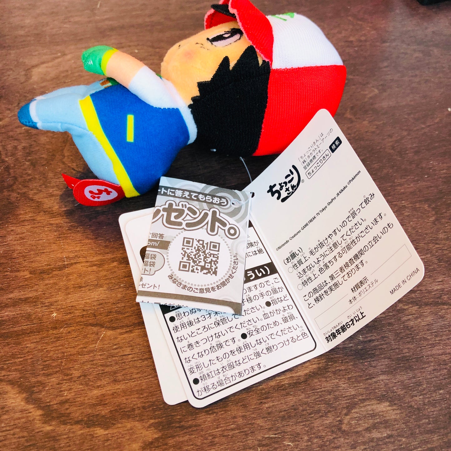 Pokemon Plush Toy Chokkorisan ASH KETCHUM