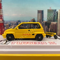 INNO64 1/64 HONDA CITY TURBO II Yellow With MOTOCOMPO IN64-CITYII-YL