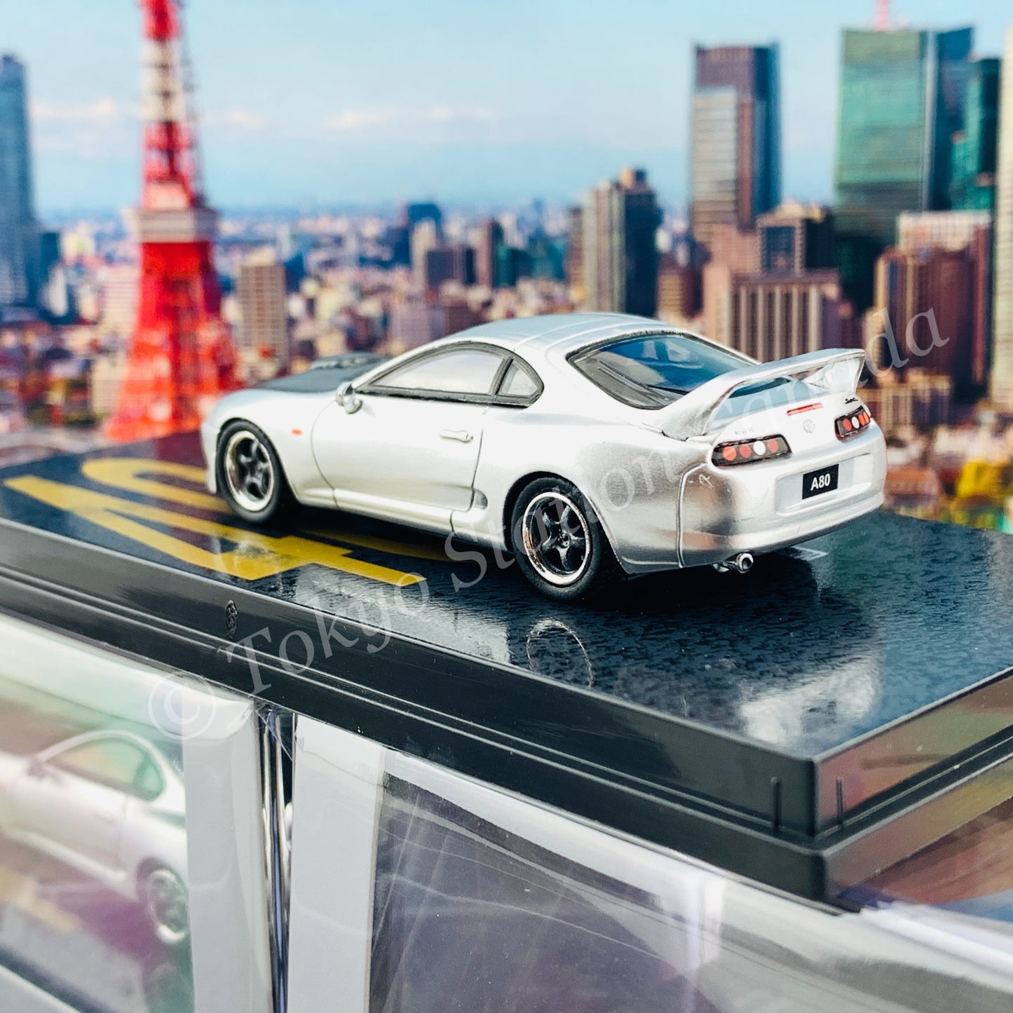 TARMAC WORKS 1/64 HOBBY64 Toyota Supra Silver Limited to 1248pcs T64-011-SG