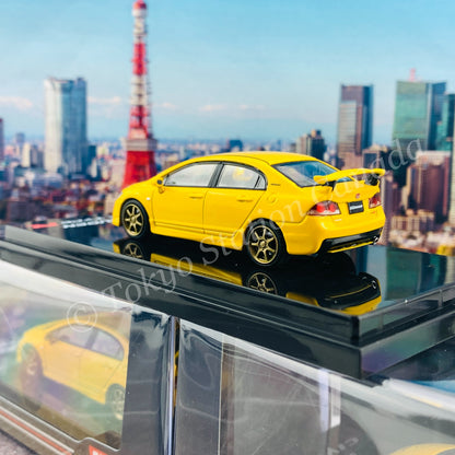 HOBBY JAPAN 1/64 Mugen Civic TYPE R (FD2) Sunlight Yellow HJ641003MY