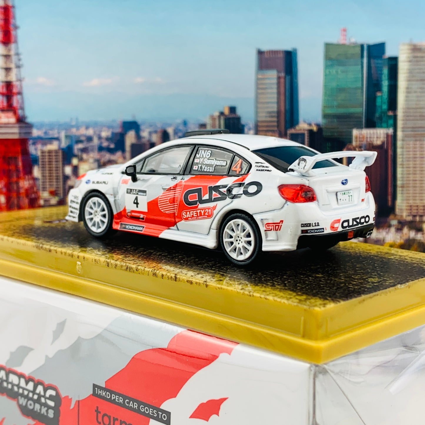 Tarmac Works 1/64 Hobby Collection Subaru WRX STI Japanese Rally Championship 2015 Y. Sumiyama / T. Yasui T64-016-CU