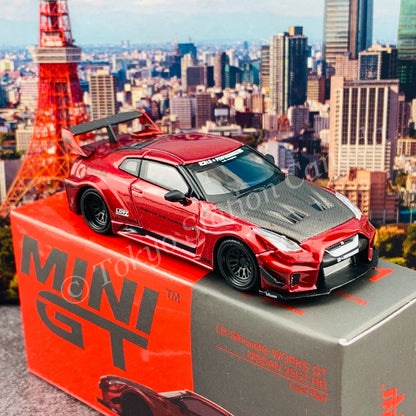 MINI GT 1/64 LB-Silhouette WORKS GT NISSAN 35GT-RR Ver.1 Lava Red RHD MGT00191-R