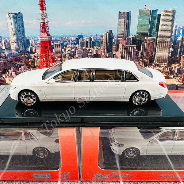 Stance Hunters 1/64 Mercedes Maybach S600 Pullman WHITE – Tokyo