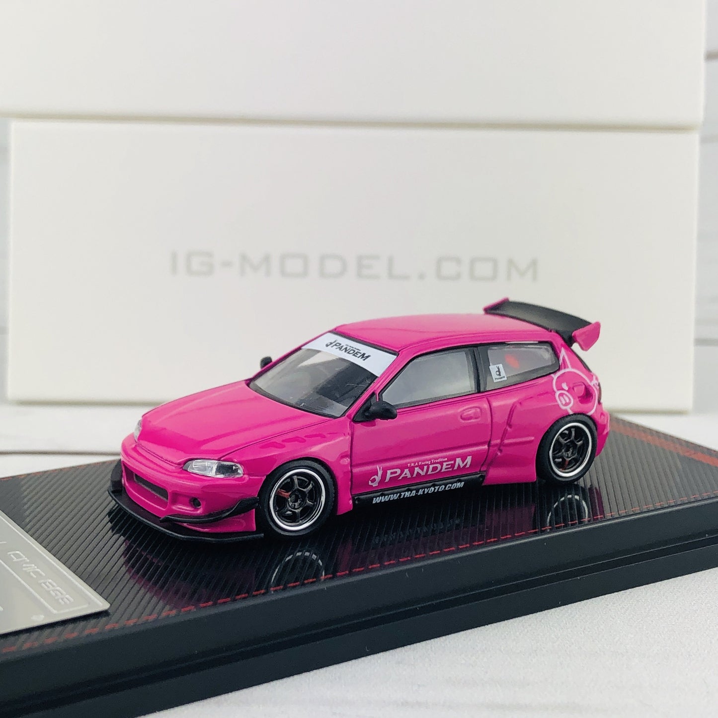 Ignition Model 1/64 Pandem Civic (EG6) Pink 1839