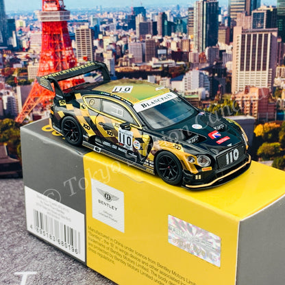 MINI GT 1/64 Bentley Continental GT3 #110  2019 Total 24 Hours of Spa M-Sport Team Bentley RHD MGT00199-R