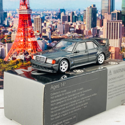 MINI GT 1/64 Mercedes-Benz 190E 2.5-16 Evolution II Black LHD MGT00164-L