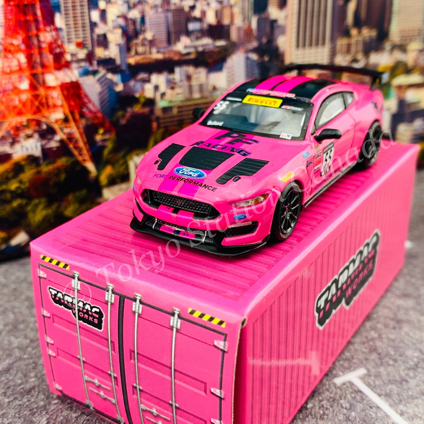 Tarmac Works 1/64 Global64 Ford Mustang GT4 Pirelli World Challenge 2018 T64G-011-PWC