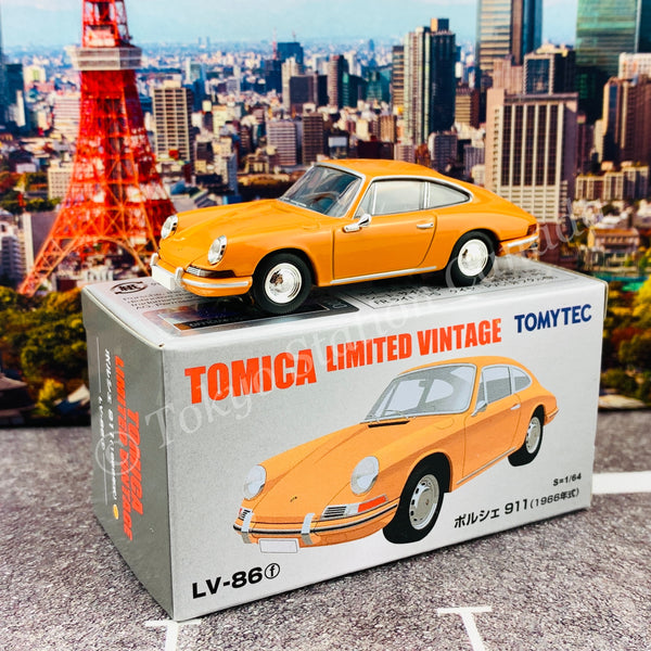 Tomytec Tomica Limited Vintage 1/64 Porsche 911 Yellow LV-86f