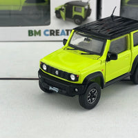 BM CREATIONS 1/64 Suzuki Jimny Sierra (JB74) RHD - Kinetic Yellow/Bluish Black Pearl 3 Top 64B0003