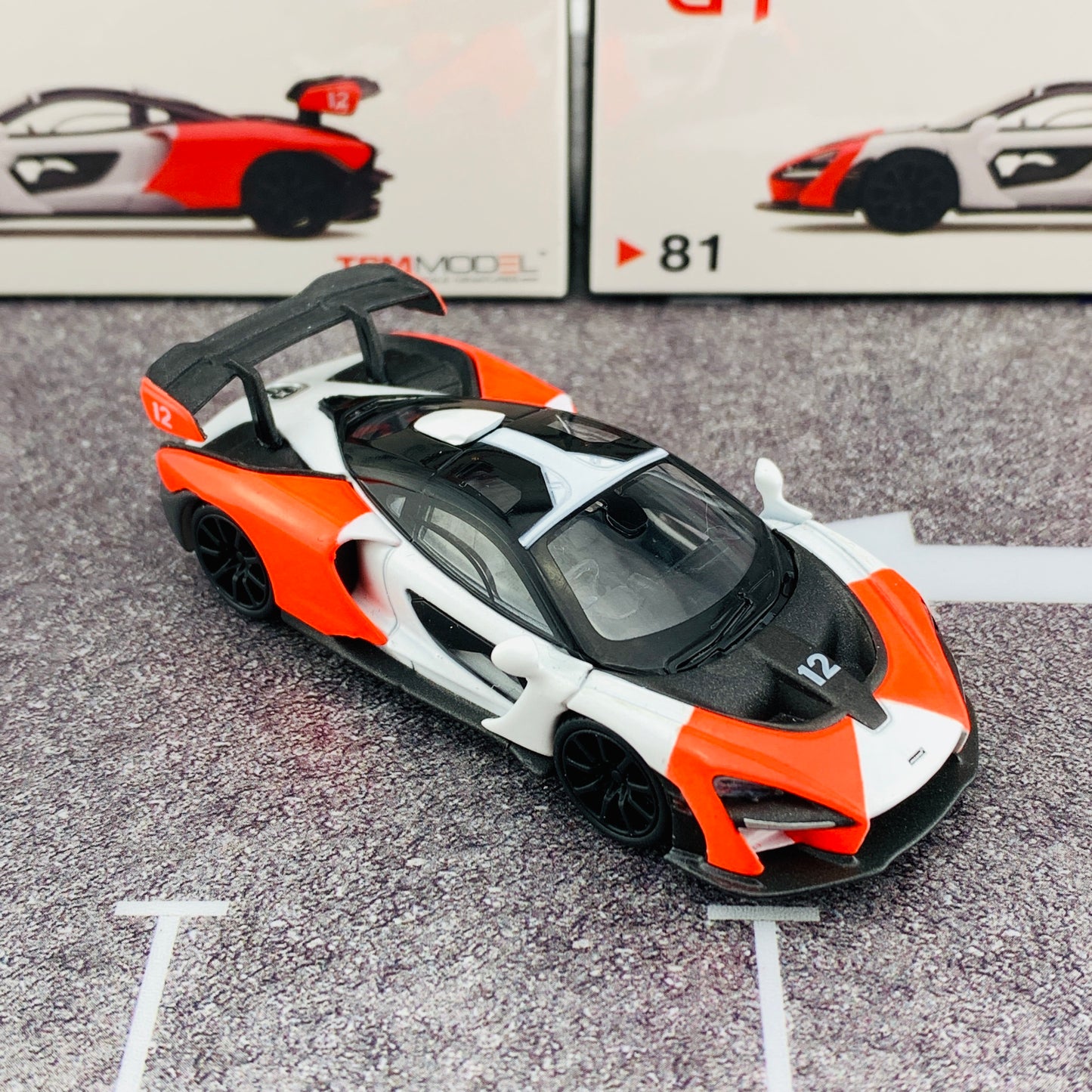 MINI GT McLaren Senna Orange/Red RHD MGT00081-R