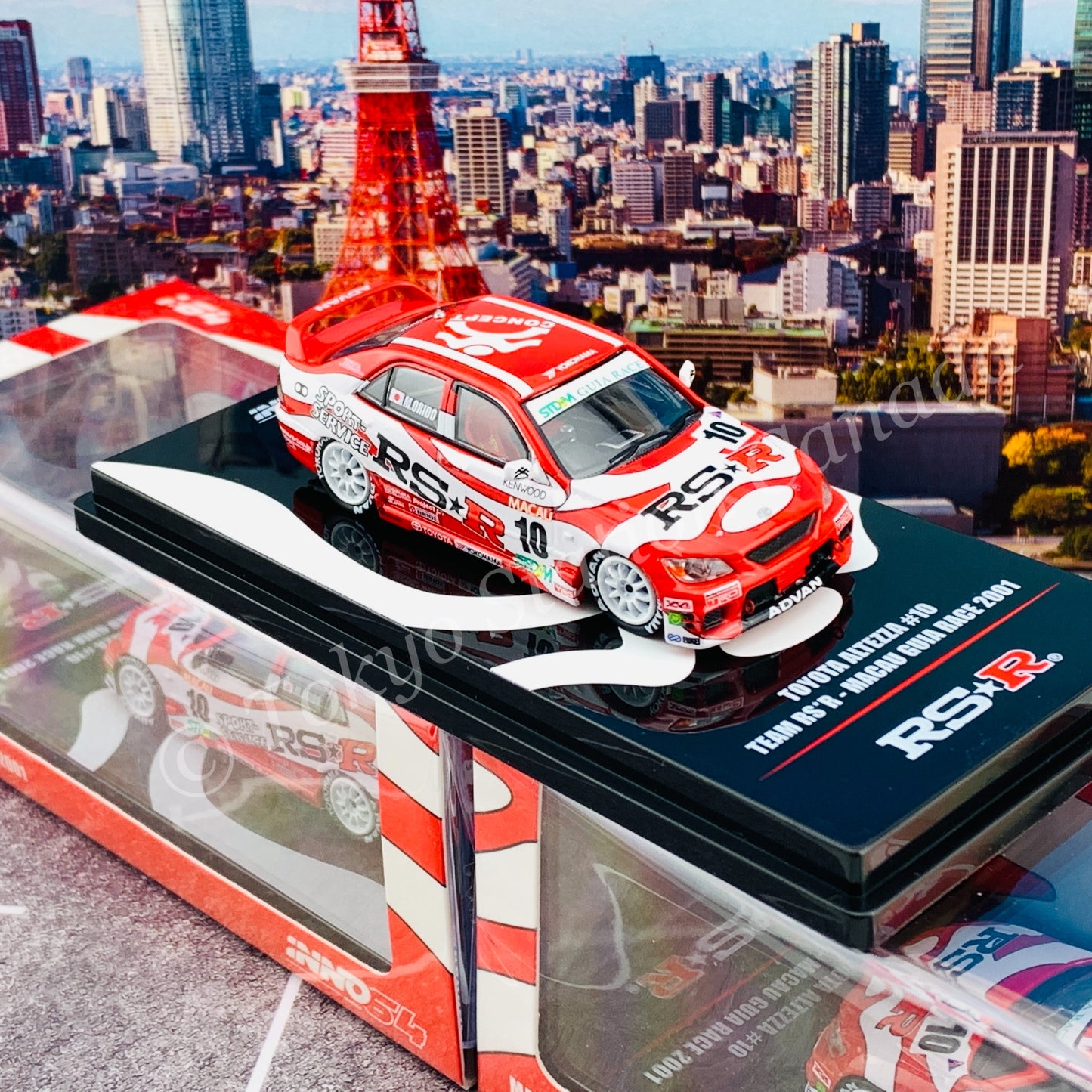 INNO64 1/64 Toyota Altezza #10 RSR Macau Guia Race 2001 IN64-RS200-10RSR
