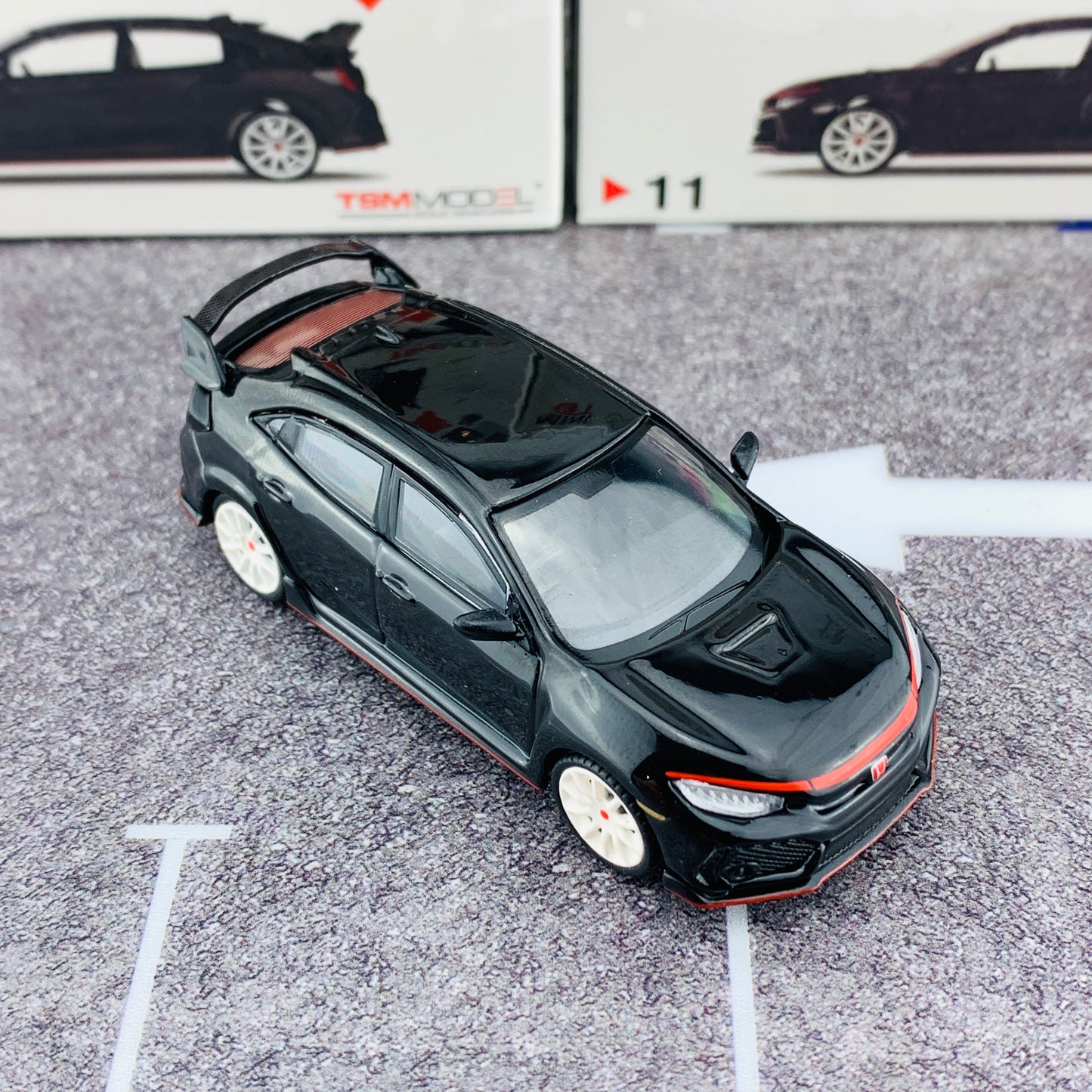 MINI GT 1/64 Honda Civic Type R (FK8) Crystal Black Modulo Edition Malaysian Exclusive RHD MGT00011-R