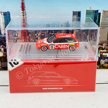 INNO64 HONDA CIVIC EF3 Gr.A #13 TEAM CABIN MACAU GUIA RACE 1988 IN64-EF3-13CBM