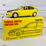 Tomica Limited Vintage Tomytec Hong Kong Edition Honda Civic Type R EK9 Yellow