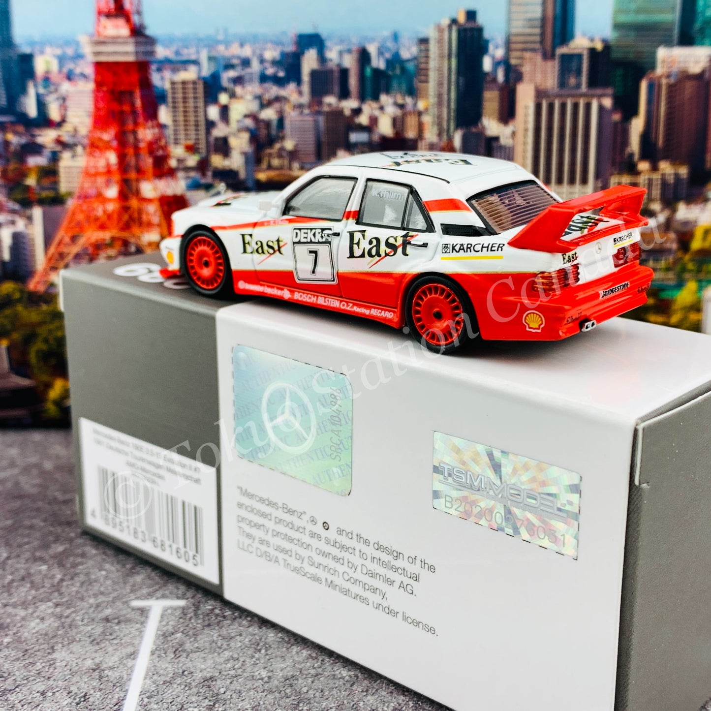 MINI GT 1/64 Mercedes-Benz 190E 2.5-16 Evolution II #7  "East" 1991 DTM LHD MGT00239-L