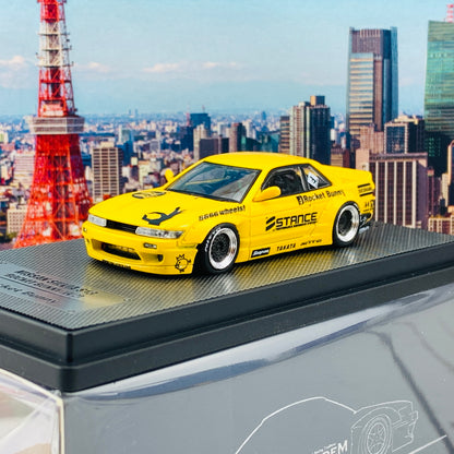 INNO64 1/64 NISSAN SILVIA S13 ROCKET BUNNY V2 Yellow IN64-S13V2-YL