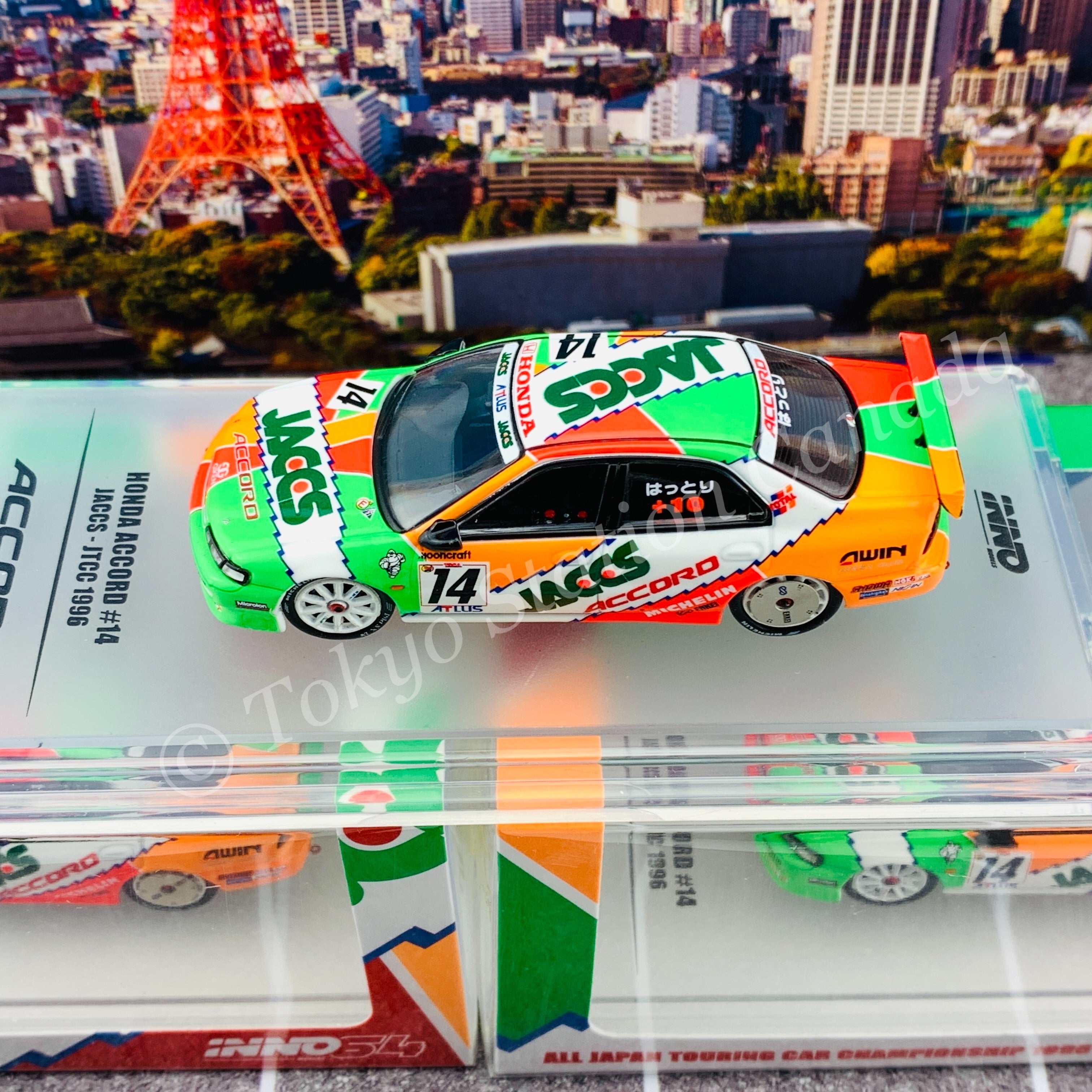 INNO64 1/64 HONDA ACCORD CD6 #14 JACCS JTCC 1996 IN64-CD6-JA96