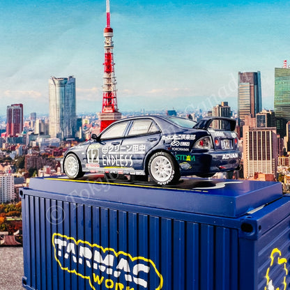 TARMAC WORKS COLLAB64 1/64 Toyota Altezza Macau Guia Race 2001 Mitsuhiro Kinoshita with Container T64-019-01MGP12