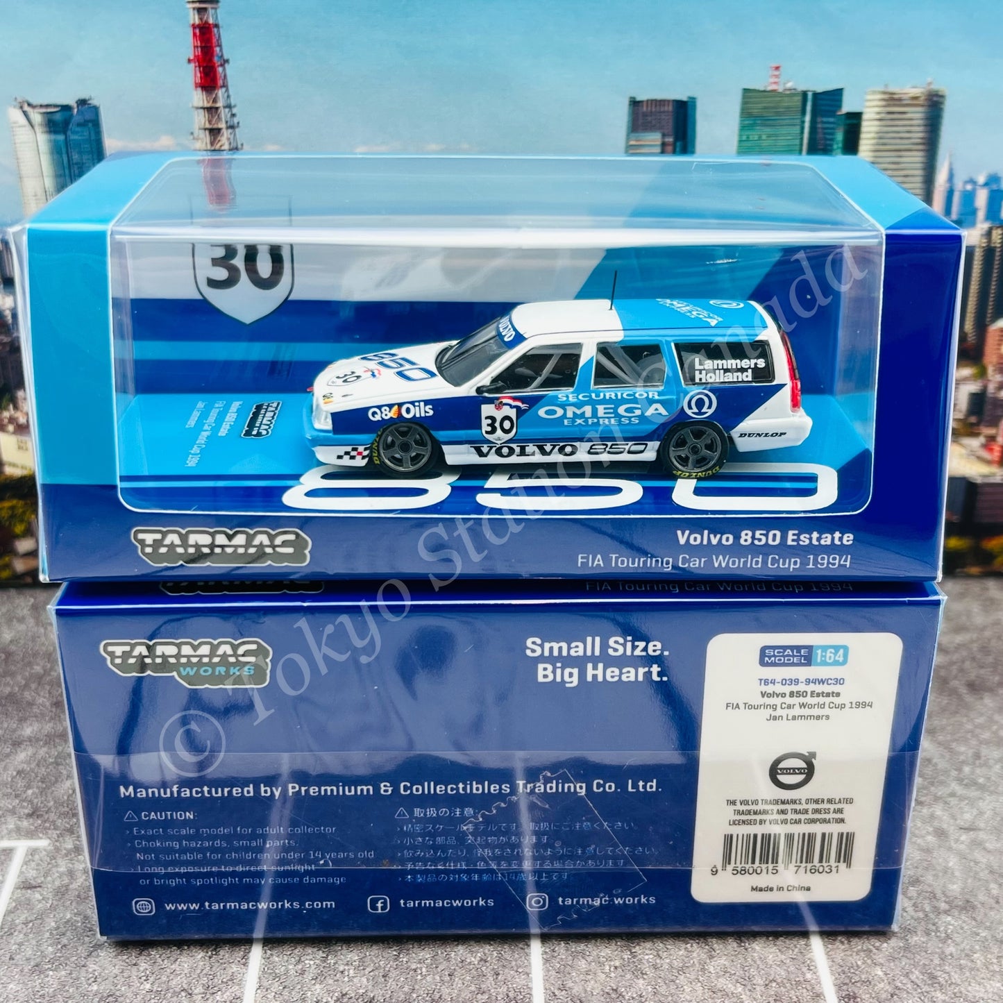 TARMAC WORKS HOBBY64 1/64 Volvo 850 Estate  FIA Touring Car World Cup 1994 Jan Lammers T64-039-94WC30