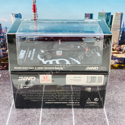 INNO64 1/64 HONDA CIVIC Type-R EK9 NO GOOD RACING IN64-EK9-JDM10