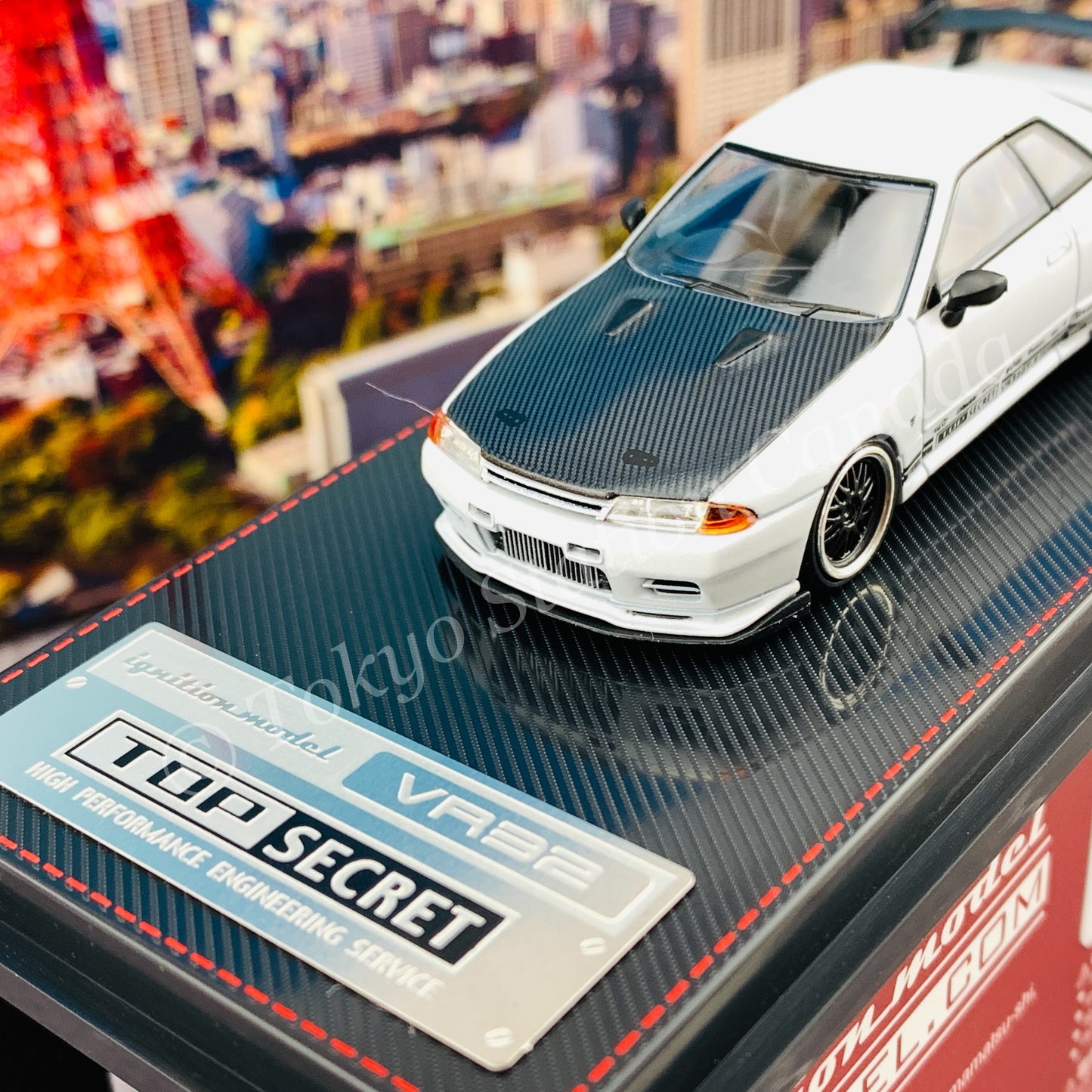 Ignition Model 1/64 TOP SECRET GT-R (VR32) Matte Pearl White IG2395