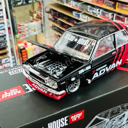 MINI GT x Kaido House 1/64 Datsun 510 Pro Street ADVAN LHD KHMG032