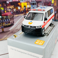 Tiny 微影 VW T6 Transporter Ambulance Taiwan Fire Department Member Exclusive 台灣消防局救護車 [會員限定] ATC64846