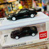 POP RACE 1/64 Toyota Celica GT-Four ST185 Black PR64-185-BLK