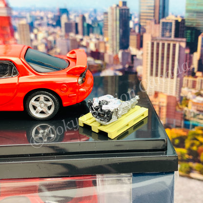 HOBBY JAPAN 1/64 Mazda RX-7 (FD3S) TYPE RS With Engine Display Model Red HJ642007FR