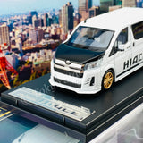 Model 1 1/64 Toyota Hiace 300 Custom version WHITE C33125