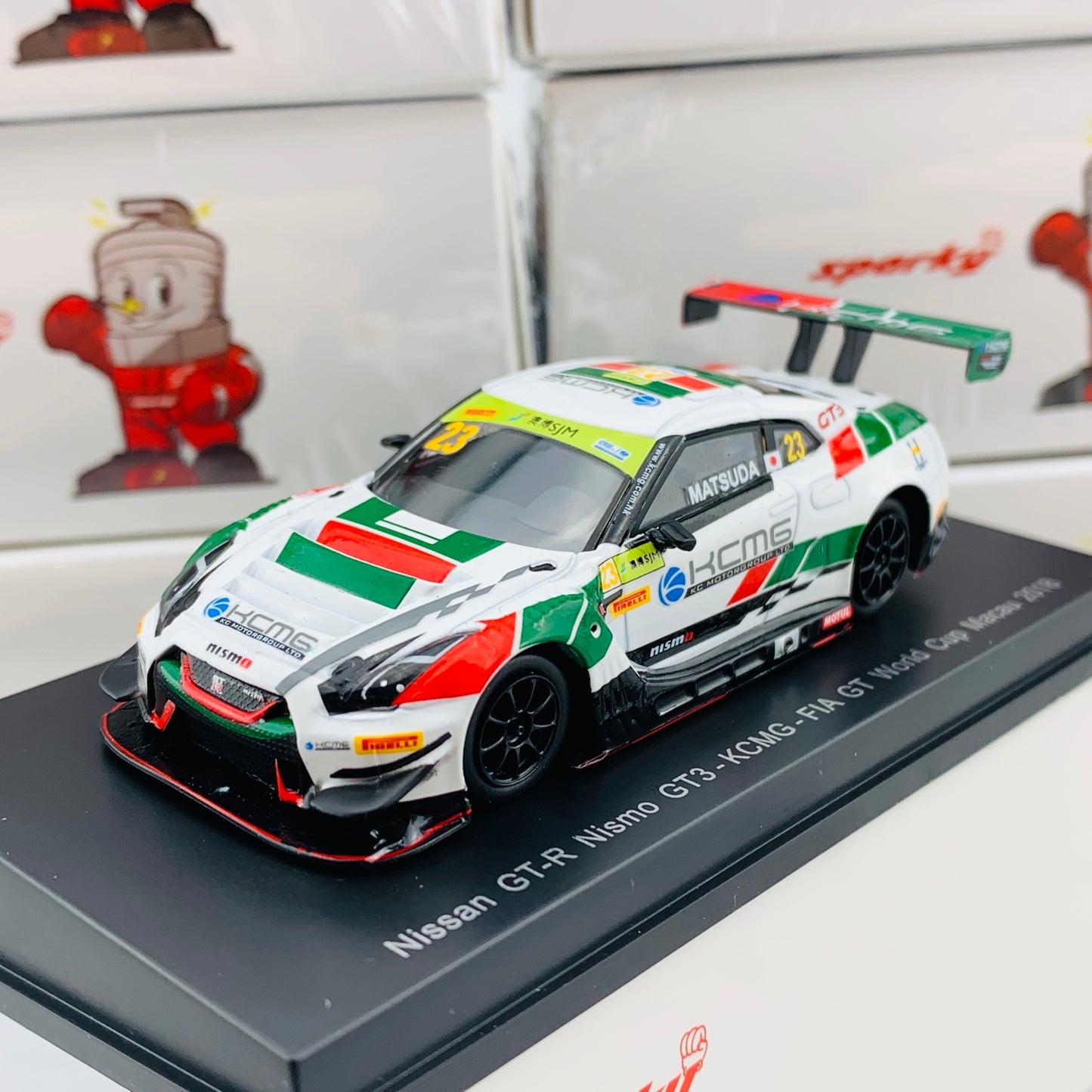 Sparky 1/64 NISSAN GTR NISMO GT3 - KCMG - FIA GT World Cup Macau 2018 Tsugio MATSUDA Y131