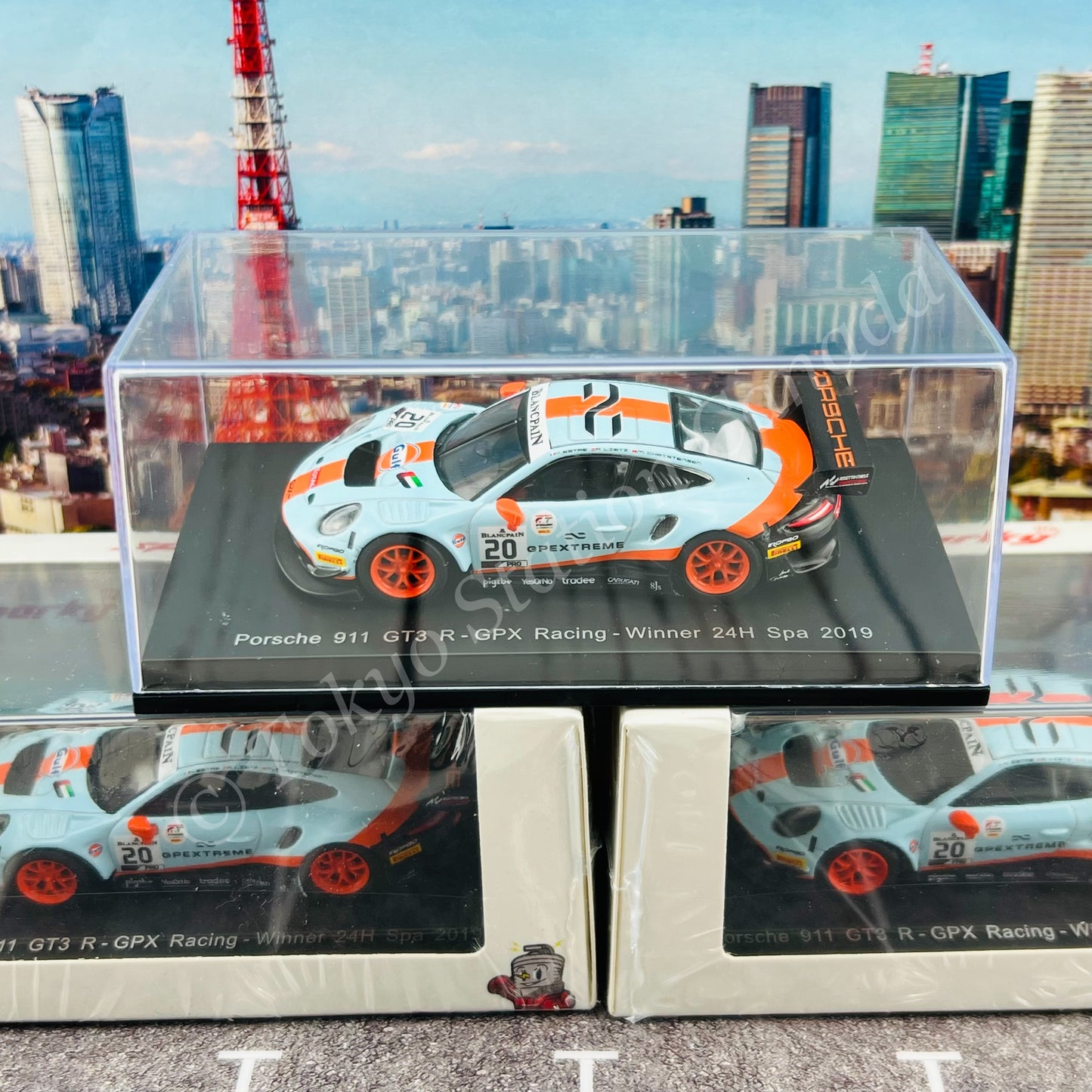 Sparky 1/64 Porsche 911 GT3 R No.20 GPX Racing Winner 24H Spa 2019 R. Lietz - M. Christensen - K. Estre Y184