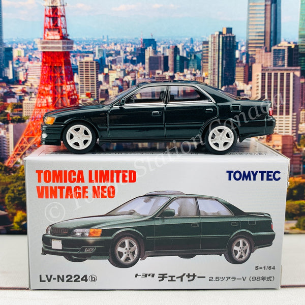 Tomytec Tomica Limited Vintage Neo 1/64 Toyota Chaser 2.5 Tourer V (Dark Green) LV-N224b