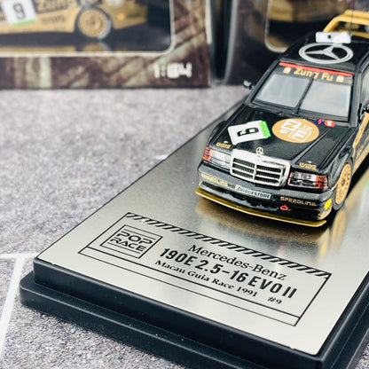 INNO x POPRACE Mercedes Benz AMG 190E 2.5-16 EVO II #9 "Zung Fu" - Macau Guia Race 1991 PR64-190-91M09
