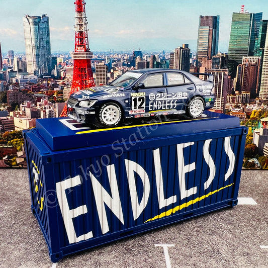 TARMAC WORKS COLLAB64 1/64 Toyota Altezza Macau Guia Race 2001 Mitsuhiro Kinoshita with Container T64-019-01MGP12