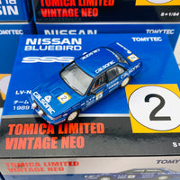 Tomytec Tomica Limited Vintage Neo 1/64 Nissan Bluebird SSS-R Calsonic #10 1989 LV-N185d