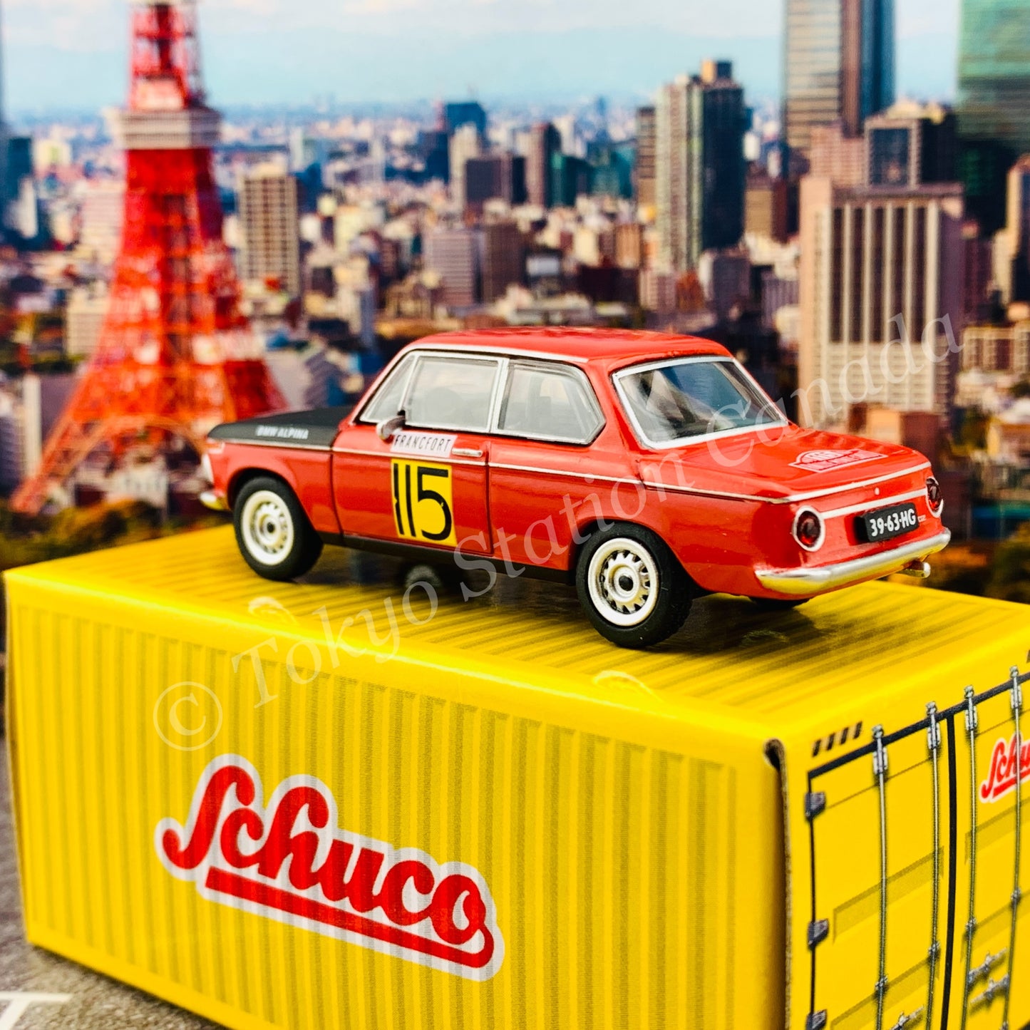 Tarmac Works x Schuco 1/64 BMW 2002  Rally Monte Carlo 1969 *** Schuco Special Edition *** T64S-007-MC69
