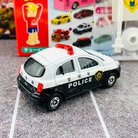 TAKARA TOMY A.R.T.S TOMICA Sign Set #5 - Nissan March Patrol Car with a road sign stand