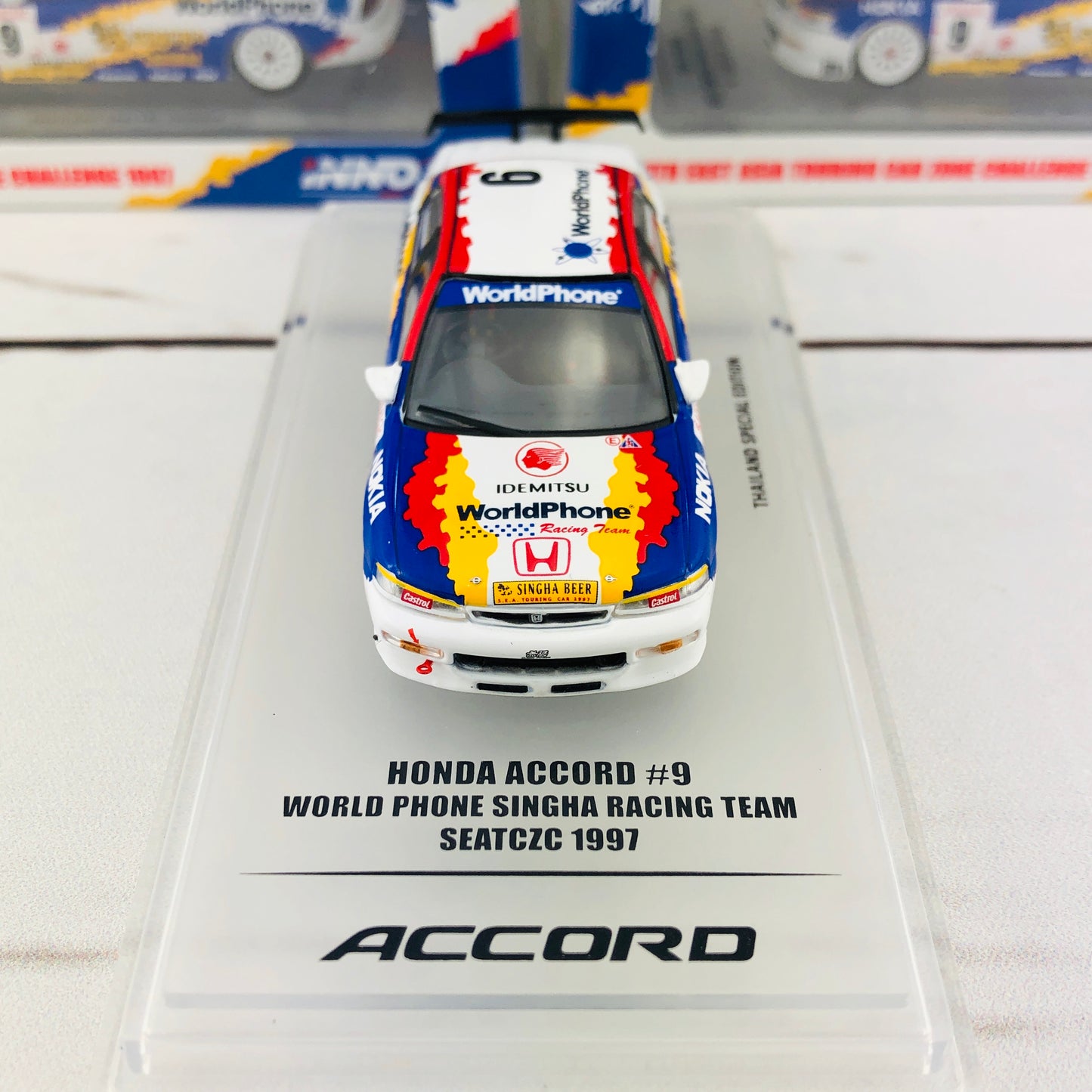 INNO64 Honda Accord CD6 #9 "World Phone Singha Racing Team" SEATCZC 1997 Thailand Special Edition IN64-CD6-SEATCZC