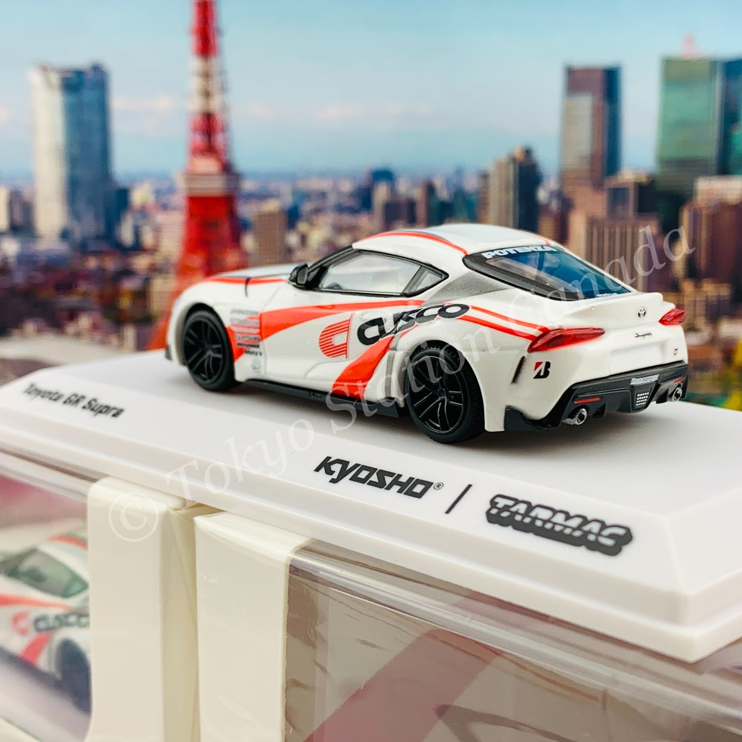 Tarmac Works 1/64 COLLAB64 Toyota GR Supra  CUSCO *** Collaboration with Kyosho *** T64K-002-CUS