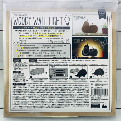 That's Light Woody Wall Light (4) Pear & Apple Made in Japan TL-WWL-04