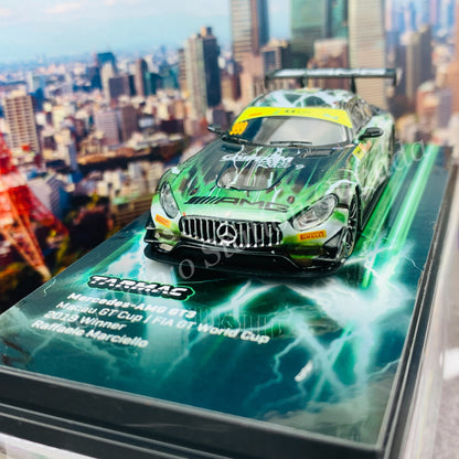 TARMAC WORKS 1/64 HOBBY64 Mercedes-AMG GT3 Macau GT Cup - FIA GT World Cup 2019 Winner Raffaele Marciello T64-008-19MGP999